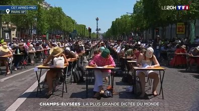 Champs-Elysées : les images de la plus grande dictée du monde